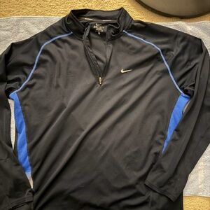 Nike Men's Black and Blue Lightweight Jacket
